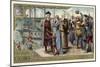 Christopher Columbus Embarks on His Voyage to the New World, Palos, Spain, 3 August 1492-null-Mounted Giclee Print