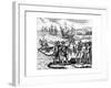 Christopher Columbus, Genoese Explorer, Discovering America, May 1492-Theodor de Bry-Framed Giclee Print