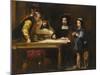 Christopher Columbus in the Convent of La Rábida Explaining His Intended Voyage, 1834-David Wilkie-Mounted Giclee Print