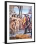 Christopher Columbus Lands in the New World in 1492 and Is Greeted by Taino Indians-null-Framed Giclee Print