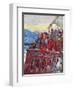 Christopher Columbus Nears the New World-null-Framed Art Print