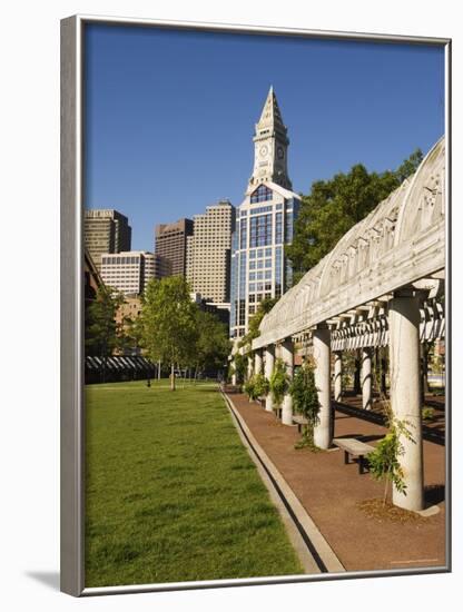 Christopher Columbus Park by the Waterfront, Boston, Massachusetts, New England, USA-Amanda Hall-Framed Photographic Print