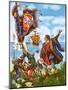 Christopher Columbus Planting the Spanish Royal Standard on the Newly Found Land of America-Peter Jackson-Mounted Giclee Print