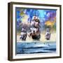 Christopher Columbus's Fleet-null-Framed Giclee Print