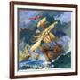 Christopher Columbus's Santa Maria-English School-Framed Giclee Print