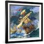 Christopher Columbus's Santa Maria-English School-Framed Giclee Print