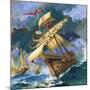 Christopher Columbus's Santa Maria-English School-Mounted Giclee Print