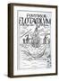Christopher Columbus's Ship Sailing to Peru (Woodcut)-Felipe Huaman Poma De Ayala-Framed Giclee Print
