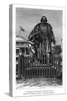 Christopher Columbus Statue, Colón, Panama, 19th Century-Chapuis-Stretched Canvas