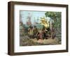 Christopher Columbus Taking Possession of the New Country-Stocktrek Images-Framed Art Print