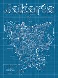 Buffalo Artistic Blueprint Map-Christopher Estes-Mounted Art Print