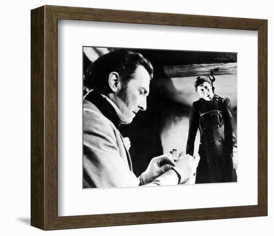 Christopher Lee, The Curse of Frankenstein (1957)-null-Framed Photo