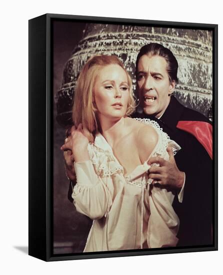 Christopher Lee & Veronica Carlson-null-Framed Stretched Canvas