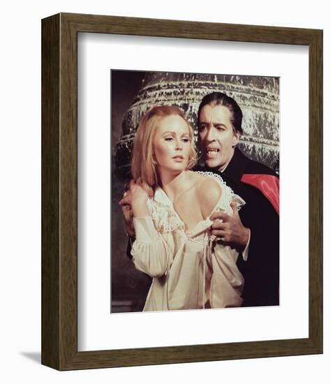 Christopher Lee & Veronica Carlson-null-Framed Photo