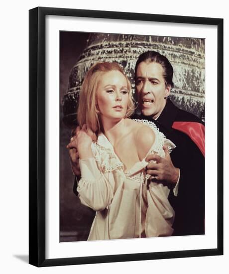 Christopher Lee & Veronica Carlson-null-Framed Photo