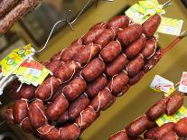 Chorizo, Red Paprika Sausage (Spain), Hanging up for Sale-Christopher Leggett-Stretched Canvas