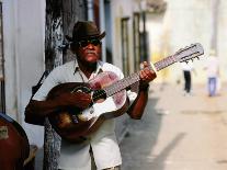 Girl in Quincinera (15th) Birthday Dress Whispering to Statue, Plaza Del Carmen, Camaguey, Cuba-Christopher P Baker-Photographic Print