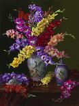 Iris in Cloisonne? Vase-Christopher Pierce-Giclee Print