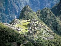 Looking Down onto the Inca City from the Inca Trail, Machu Picchu, Unesco World Heritage Site, Peru-Christopher Rennie-Photographic Print