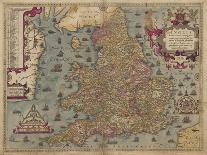 Map of Northampton and Adjacent Counties, from 'Atlas of England and Wales', 1576-Christopher Saxton-Giclee Print