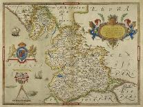 Map Of Denbighshire and Flintshire-Christopher Saxton-Giclee Print