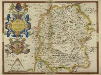 Map of Norfolk in 1574-Christopher Saxton-Giclee Print