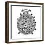 Christopher Scheiner's Illustration of His Idea of the Surface of the Sun, 1635-null-Framed Giclee Print