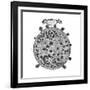 Christopher Scheiner's Illustration of His Idea of the Surface of the Sun, 1635-null-Framed Giclee Print