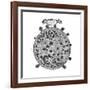 Christopher Scheiner's Illustration of His Idea of the Surface of the Sun, 1635-null-Framed Giclee Print
