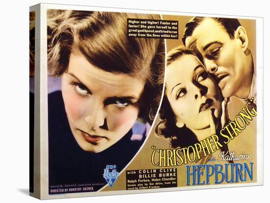 Christopher Strong, Katharine Hepburn, Colin Clive, 1933-null-Stretched Canvas