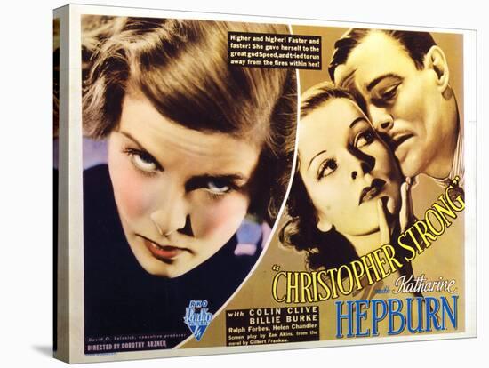 Christopher Strong, Katharine Hepburn, Colin Clive, 1933-null-Stretched Canvas