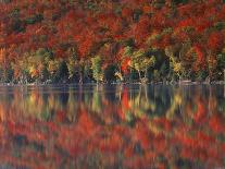 New York, Adirondack Mts, Fall and Fog Reflecting in Heart Lake-Christopher Talbot Frank-Photographic Print