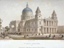 Funeral Procession of Lord Nelson Outside St Paul's Cathedral, City of London, 1806-Christopher Wren-Giclee Print