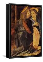 Christs Baptism Detail-Leonardo da Vinci-Framed Stretched Canvas
