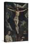 'Christus Am Kreuz, Mit Zwei Stiftern', (Christ on the Cross Adored by Donors), c1590, (1938)-El Greco-Stretched Canvas