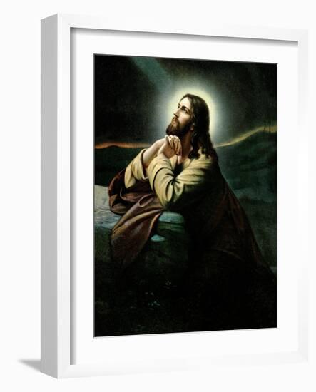 Christus Am Oelberg. Nazarenerstil Der Romantik-null-Framed Giclee Print