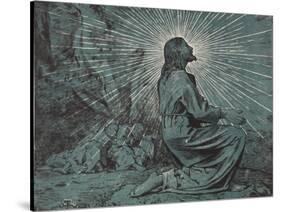 Christus am Ölberg-Hans Thoma-Stretched Canvas