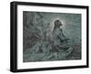 Christus am Ölberg-Hans Thoma-Framed Giclee Print