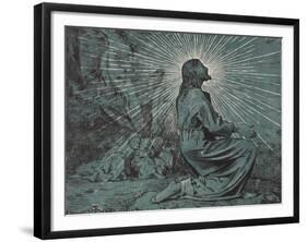 Christus am Ölberg-Hans Thoma-Framed Giclee Print