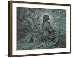 Christus am Ölberg-Hans Thoma-Framed Giclee Print