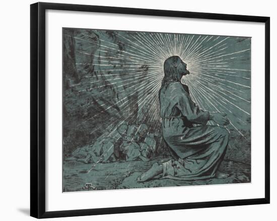 Christus am Ölberg-Hans Thoma-Framed Giclee Print