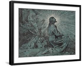 Christus am Ölberg-Hans Thoma-Framed Giclee Print