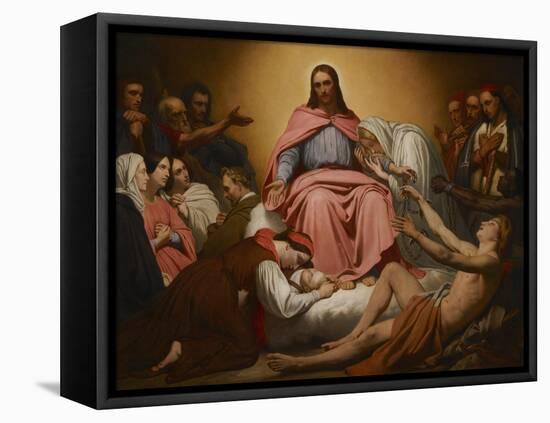 Christus Consolator, 1851-Ary Scheffer-Framed Stretched Canvas