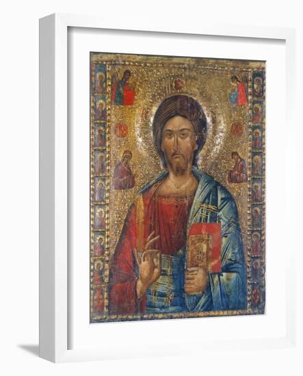 Christus Pantokrator-Moldau-Schule Ikone-Framed Giclee Print