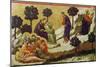 Christus Und Die Schlafenden Juenger Am Oelberg-Duccio di Buoninsegna-Mounted Giclee Print