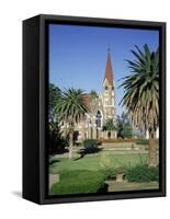Christuskirche (Lutheran Christian Church) and Parliament Gardens, Windhoek, Namibia, Africa-Gavin Hellier-Framed Stretched Canvas