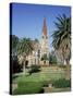 Christuskirche (Lutheran Christian Church) and Parliament Gardens, Windhoek, Namibia, Africa-Gavin Hellier-Stretched Canvas