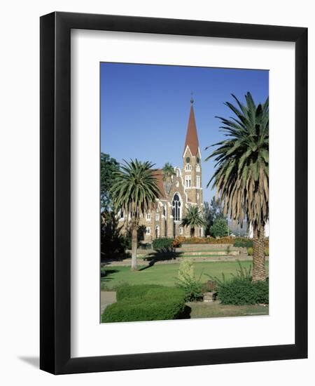 Christuskirche (Lutheran Christian Church) and Parliament Gardens, Windhoek, Namibia, Africa-Gavin Hellier-Framed Photographic Print