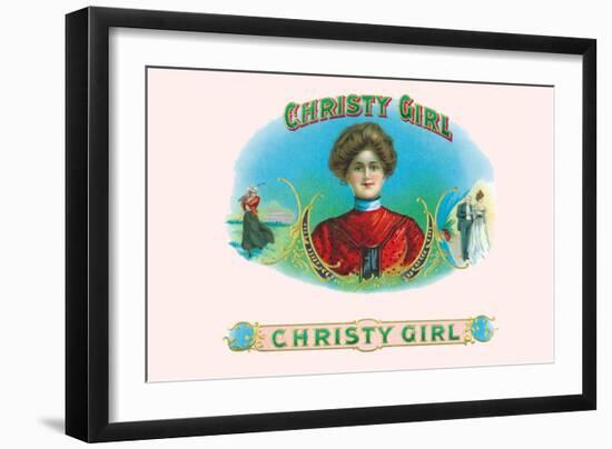 Christy Girl Cigars-Howard Chandler Christy-Framed Art Print