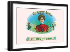 Christy Girl Cigars-Howard Chandler Christy-Framed Art Print
